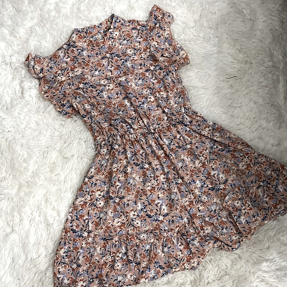 Shein high neck floral dress